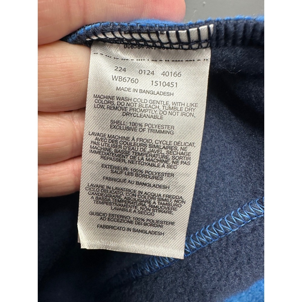 Columbia Kids XL Fleece Jacket Full Zip Blue Navy Warm Layer - Picture 6 of 8